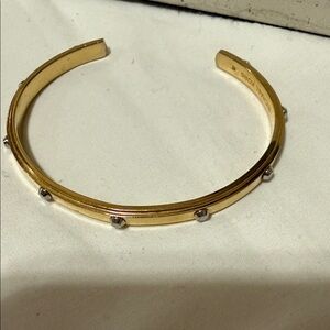 Michael Kors Gold-Tone Cuff Bracelet with Silver Stud Accents